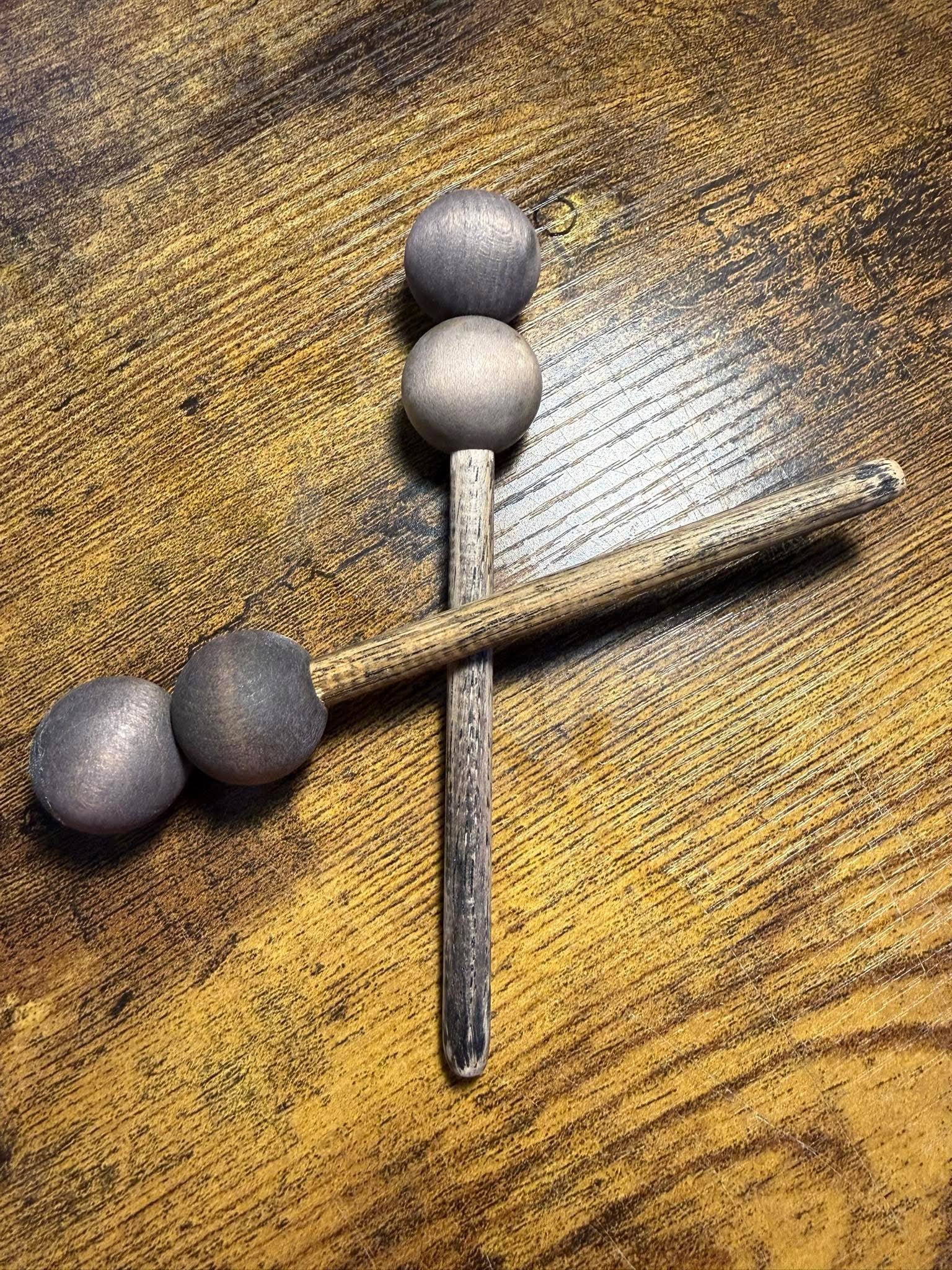 Hickory striker dowel purple/black